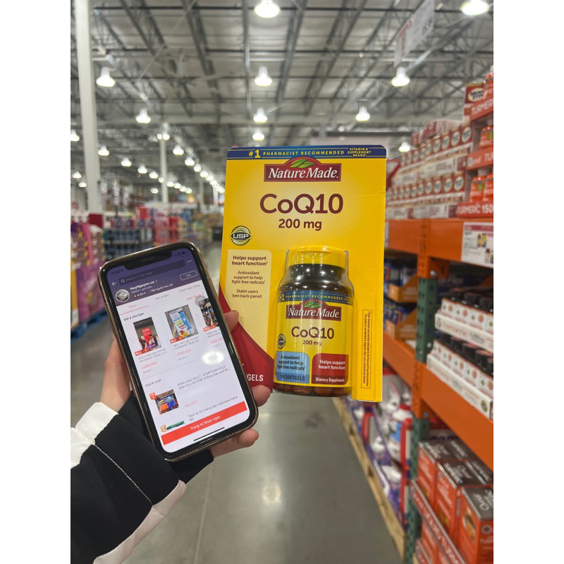 Nature Made CoQ10 200mg 140v hỗ trợ tim mạch ( Hàng Mỹ đủ Bill )