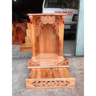 Bàn thờ ông địa thần tài gỗ xoan ngang 38
