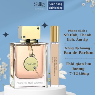 Nước hoa nữ 𝐀𝐫𝐦𝐚𝐟 𝐂𝐥𝐮𝐛 𝐃𝐞 𝐍𝐮𝐢𝐭 10ml chính hãng skilig sang trọng thanh lịch quyến rũ