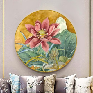 Combo 2 tranh canvas treo tường hoa sen theo yêu cầu