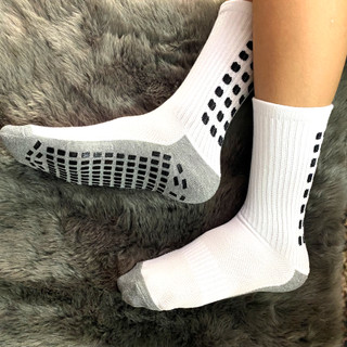Tất đá bóng chống trơn, vớ đá banh chống trơn trượt thể thao chất cotton dày loại 1