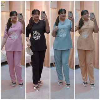 Bộ lam chử hiếu bigsize nữ từ 60kg đến 95kg