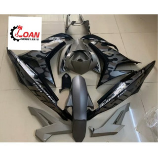 Dàn áo exciter 150 màu đen xám nhám camo 11 món nhựa màu luôn tem hàng zin - vjc sài gòn