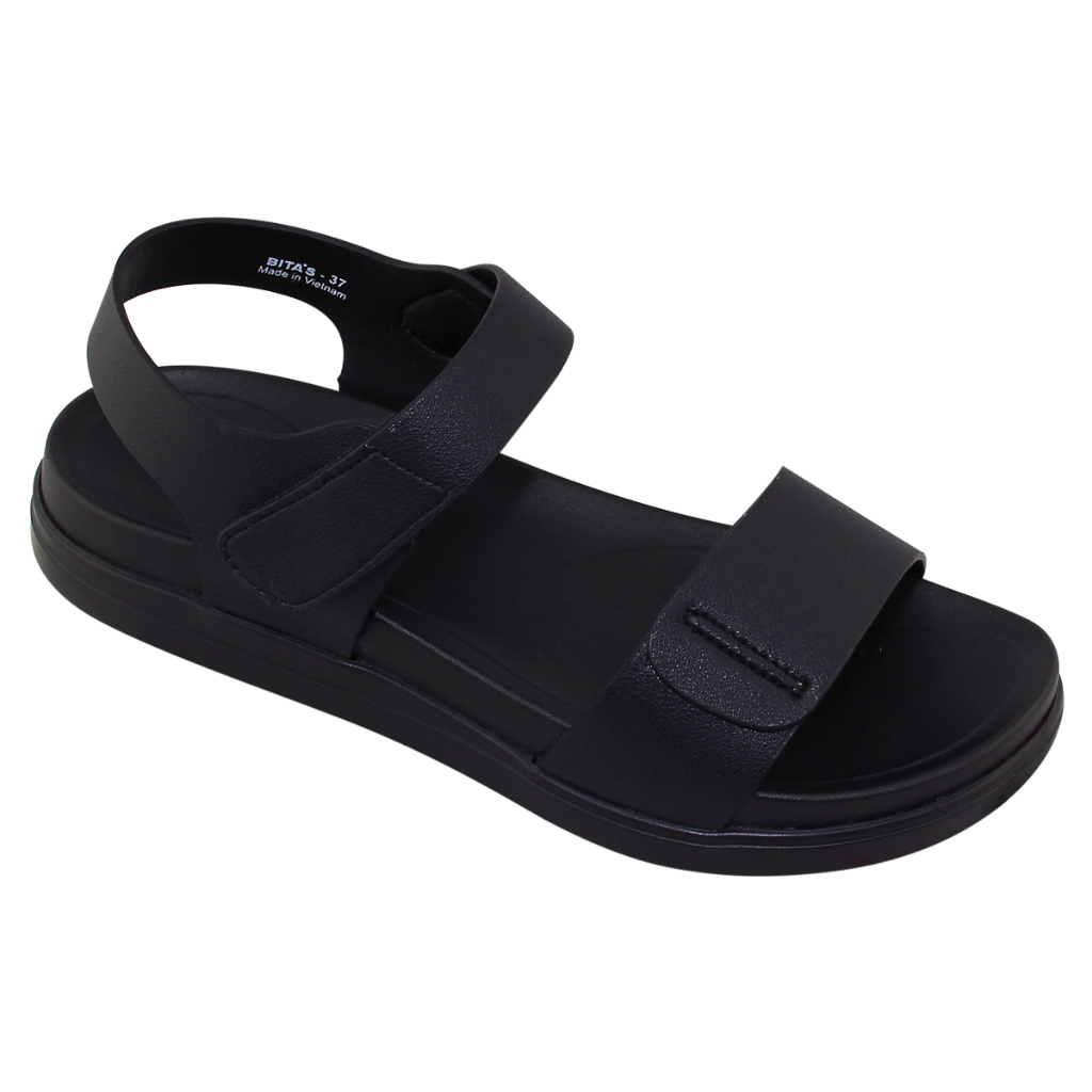 Sandal đế bằng nữ Bita's SHANA.01 (Đen + Trắng + Vàng bò + Vàng)