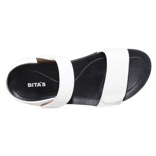 Sandal đế bằng nữ Bita's SHANA.01 (Đen + Trắng + Vàng bò + Vàng)