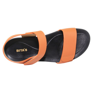 Sandal đế bằng nữ Bita's SHANA.01 (Đen + Trắng + Vàng bò + Vàng)