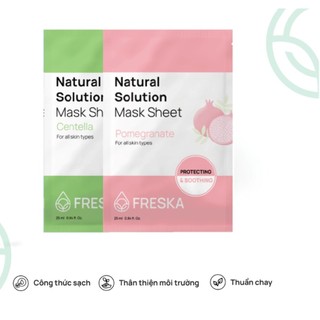 2 Mask Freska Mặt nạ giấy Natural Solution Mask Sheet 25ml