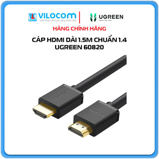 Cáp hdmi 1.4 dài 1,5m cao cấp hỗ trợ ethernet + 4k2k ugreen 60820 chính hãng