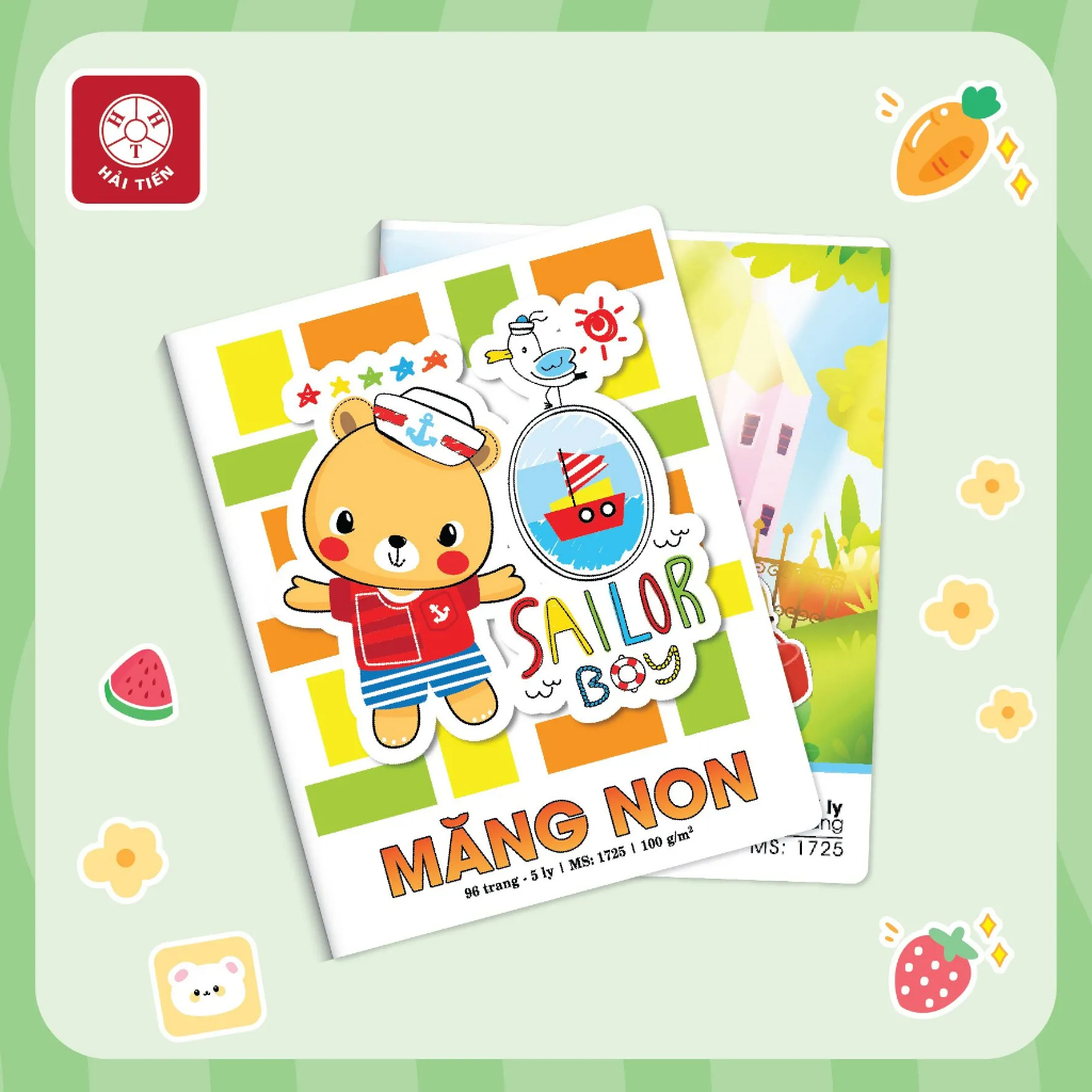 Tập Vở Măng Non 96 Trang KT:158x205mm Độ Dày 100 Gsm  Hải Tiến Camshop