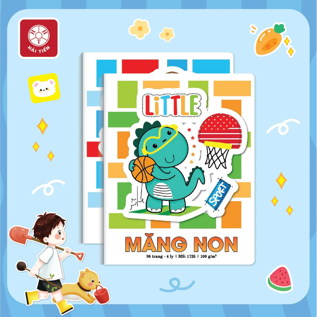 Tập Vở Măng Non 96 Trang KT:158x205mm Độ Dày 100 Gsm  Hải Tiến Camshop