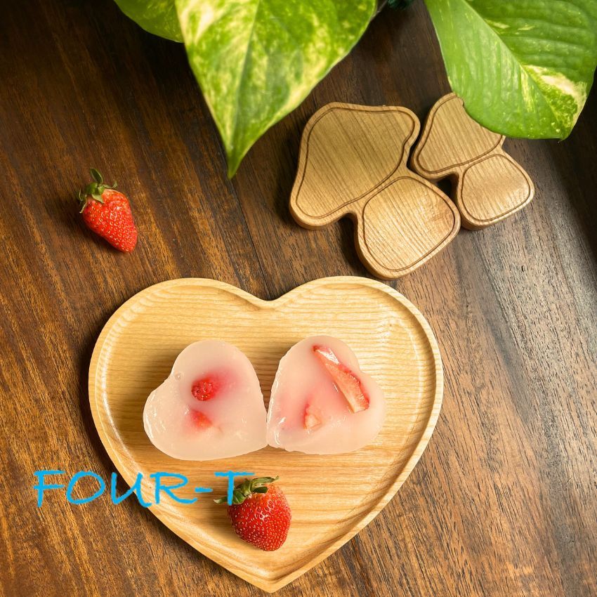 Khay Gỗ Decor Đựng Thức Ăn Hình Trái Tim, Four-T Shop