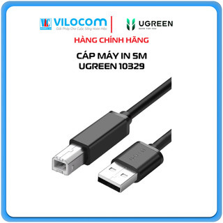 Cáp usb máy in ugreen 10329 dài 5m usb 2.0 a - hàng chính hãng