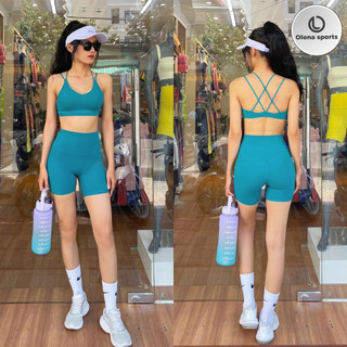 Áo Bra Tập Gym Yoga Nữ Dây Bảng Nhỏ Có Mút Ngực Cao Cấp Siêu Co Dãn, Thoáng Khí OLONA A21