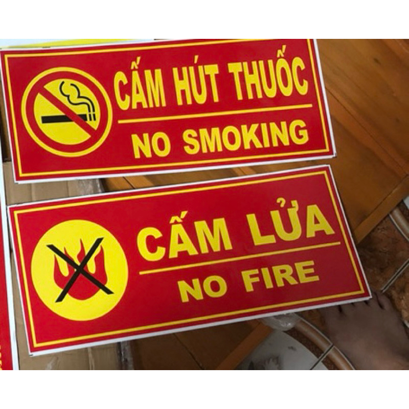Biển cấm lửa/ Biển cấm thuốc/ Pccc