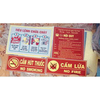 Biển cấm lửa/ Biển cấm thuốc/ Pccc
