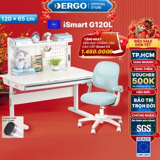 Bộ bàn học dergo ismart g120l - neo1 thông minh chống gù chống cận