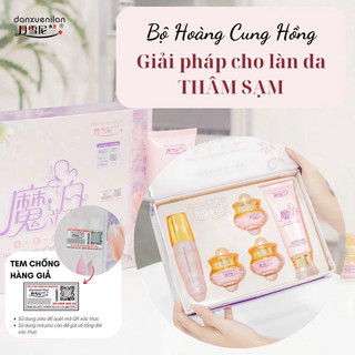 bộ hoàng cung hồng trắng da Daxnuenilan- bộ 5 sản phẩm