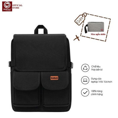 Balo Laptop HARAS Cao Cấp Thời Trang Đựng Được Laptop 16INCH HR335 (TẶNG KÈM VÍ NGẪU NHIÊN)