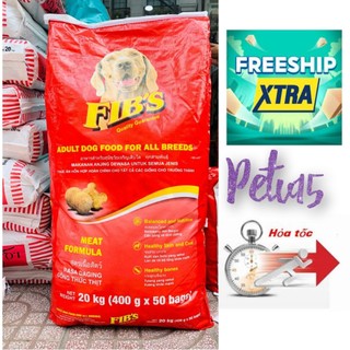20kg (50 gói 400g) FIB'S Thức ăn cho chó trưởng thành siêu tiết kiệm ( có IQ Dog và Zoi Dog )