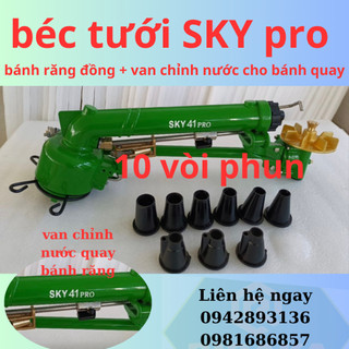 Béc tưới sky41 phun mưa cánh đồng lớn - súng tưới phun mưa bán kính lớn 40 mét