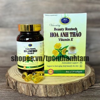 Viên uống đẹp da TINH DẦU HOA ANH THẢO VÀNG hỗ trợ giảm sạm da, nám da, bổ sung chất chống oxy hoá – Chai 30 viên