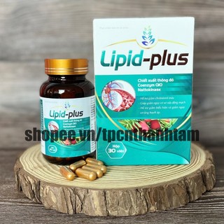 Viên uống giảm mỡ máu Lipid Plus chiết xuất thông đỏ, hỗ trợ giảm cholesterol máu, giảm nguy cơ tăng huyết áp- Hộp 30v