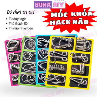 Móc khóa hack não, đồ chơi trí tuệ giải đố móc khóa rèn luyện tư duy logic trí thông minh