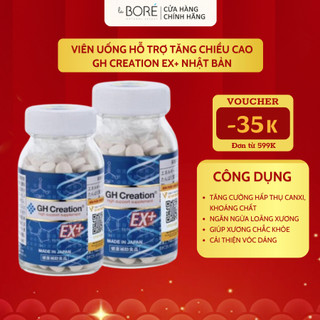 Viên Uống Hỗ Trợ Tăng Chiều Cao GH Creation EX+ Nhật Bản Giúp Xương Chắc Khỏe , Tái Tạo Xương, Phục Hồi Sau Chấn Thương