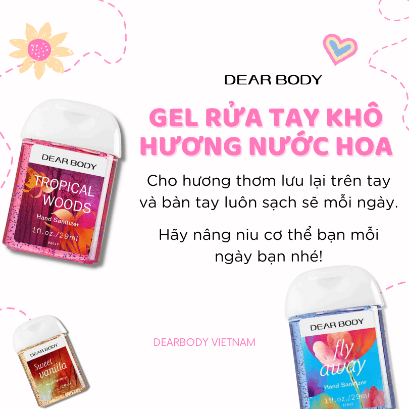 Dear Body - Hand Sanitizer - Gel Rửa Tay Khô Nước Hoa 29ml