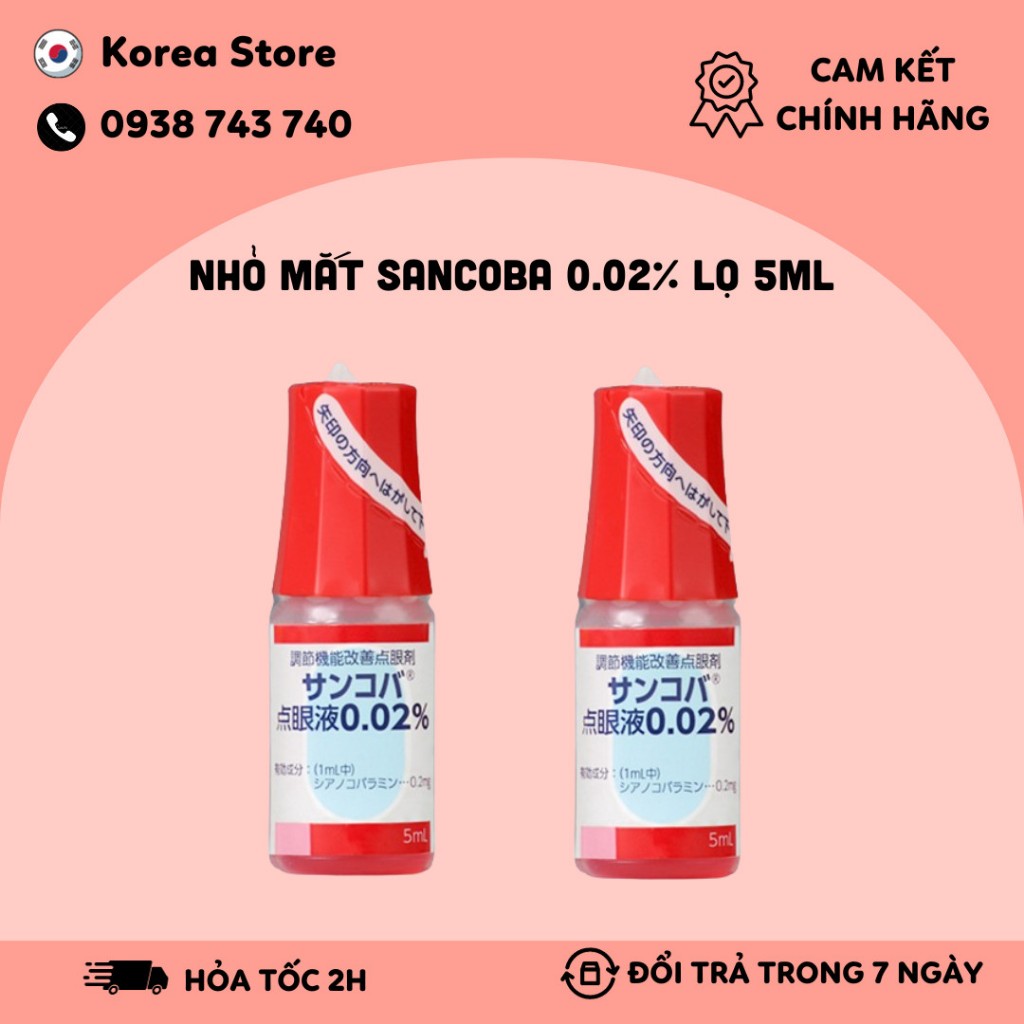 Nhỏ mắt Sancoba Santen 0.02% (5ml)