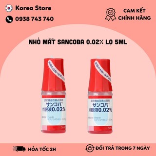 Nhỏ mắt sancoba santen 0.02%