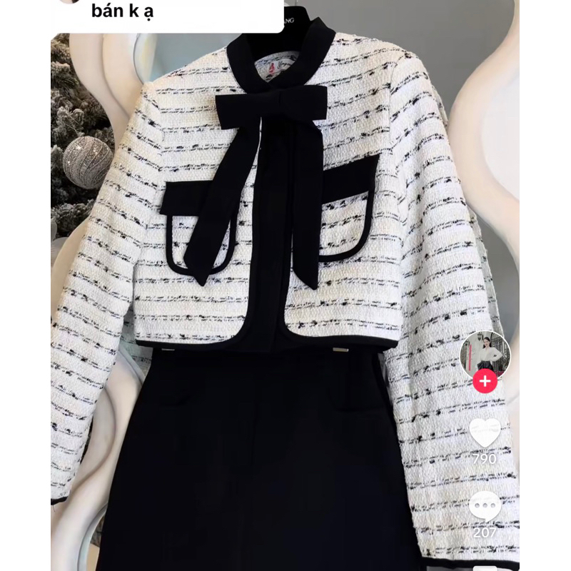 Áo khoác dạ kẻ hot hot