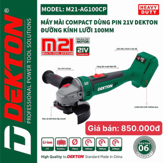 Máy mài dùng pin thân nhỏ dekton - m21-ag100cp