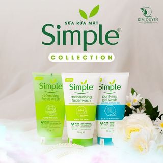 Sữa rửa mặt Simple kiềm dầu, dưỡng ẩm cho da 150ml