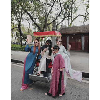 Áo Dài Gấm Cách Tân MPB