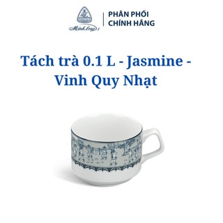 Tách trà 0.1 l jasmine vinh quy nhạt - gốm sứ cao cấp minh long i
