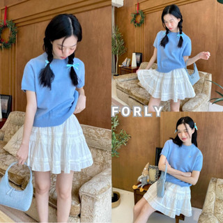 Chân váy ren forly chân váy 2 tầng dáng ngắn có lớp lót T028