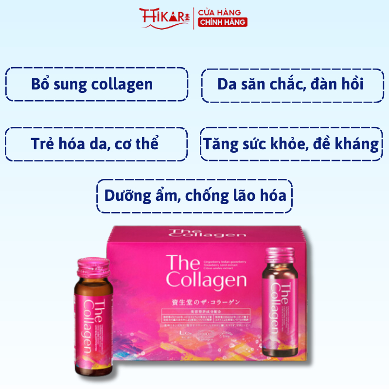 Nước uống The Collagen_The Collagen EXR Shiseido Nhật Bản hộp 10 chai x