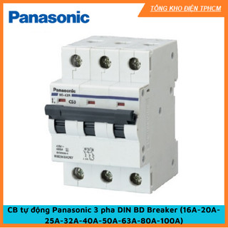 Cb tự động panasonic 3 pha din bd breaker - hàng chính hãng