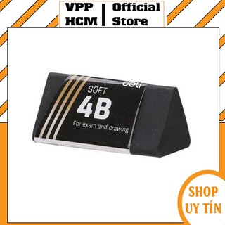 Tẩy gôm đen deli tam giác h01720 cục gôm xóa chì màu đen 4b
