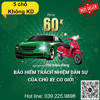 [E-voucher] Bảo hiểm TNDS bắt buộc kèm tai nạn cho xe ô tô 5-7 chỗ không kinh doanh - Bảo hiểm MI