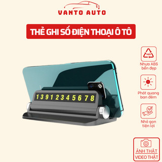 Bảng Ghi Số Điện Thoại Trên Ô Tô, Thẻ Ghi Số Điện Thoại Trên Ô Tô Khi Dừng Đỗ - Có Giá Đỡ Điện Thoại