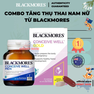 Combo Tăng Thụ Thai Blackmores 2 Món (Conceive Well Men + Blackmores Conceive Well Gold Preconception)