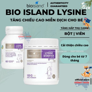 [Có App Check Auth] Bio Island Lysine Úc Tăng Chiều Cao Tự Nhiên Cho Bé Từ 7 Tháng Đến 24 Tuổi