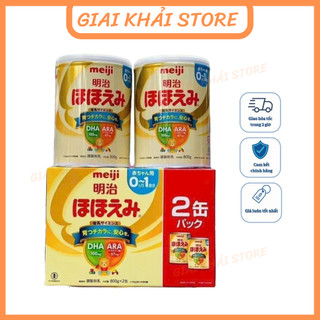 Combo 2 lon sữa meiji nội địa nhật số 0 số 9 sữa bột công thức 800g