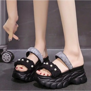 Dép bm 2 quai ngọc phối xoàn 9p