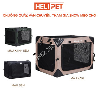 Chuồng Quây Lồng Vận Chuyển Chuyên Dùng Cho Catshow Cho Chó Mèo Cao Cấp Gấp Gọn Dễ Dàng - HeLiPet