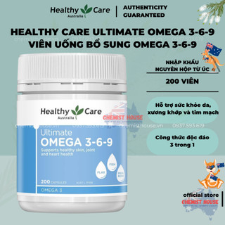 Healthy Care Ultimate Omega 3-6-9 - Viên uống tổng hợp Omega 3-6-9 200 viên