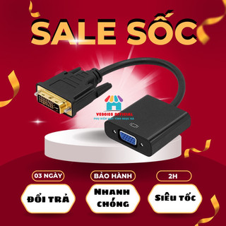 Cáp chuyển dvi sang vga chuẩn d cao cấp có ic - dây dvi to dvi hdmi to dvi 1.5m, màu đen