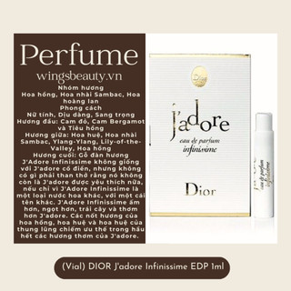 (Vial) DIOR - Nước hoa nữ J'adore 1ml